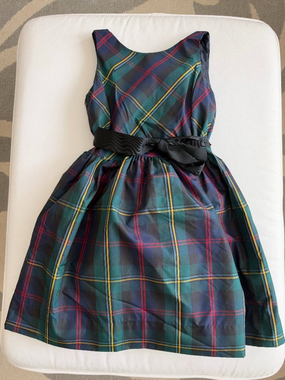 Polo Ralph Lauren Girls 7 Plaid Taffeta Christmas Holiday Dress